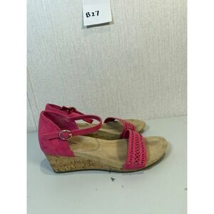 St. John's Bay Women's Shoes Mackey Wedge Sandals Size 9M